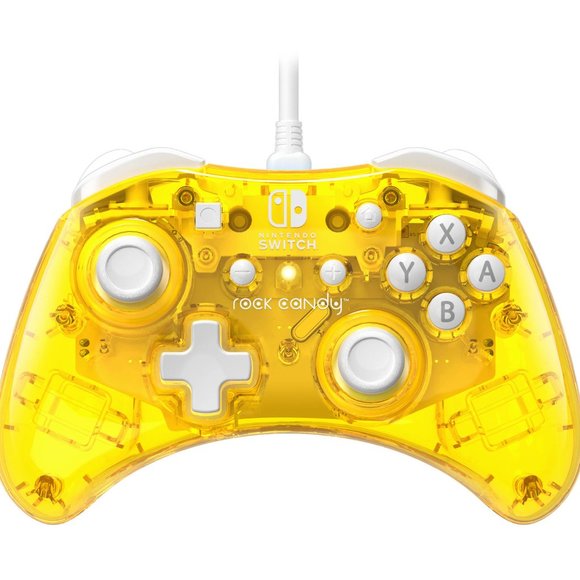 Nintendo Switch Controller Wired Rock Candy Yellow Pineapple Pop PDP New Sealed - Picture 3 of 10